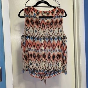 Lucky Brand sheer button down